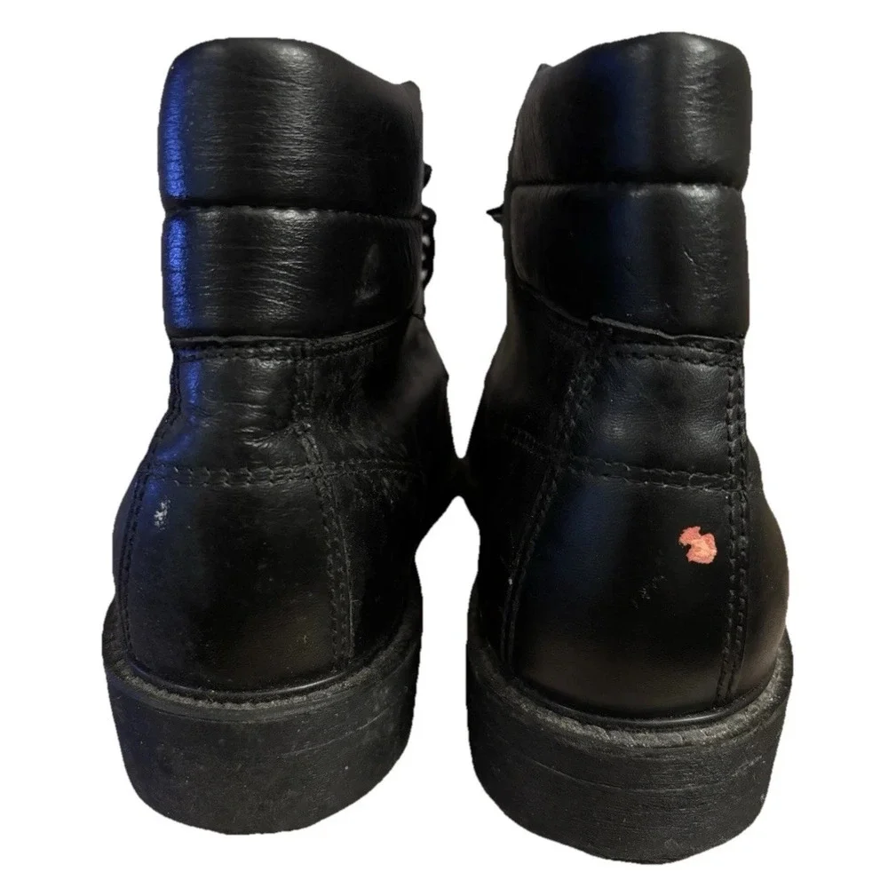 Men's Biltrite Black Steel Toe Lace Up Work Combat Boots Size‎ 7.5M